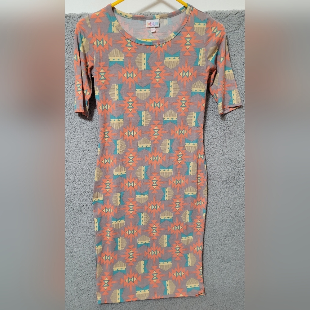 LulaRoe Southwestern Multicolor Dress XXS